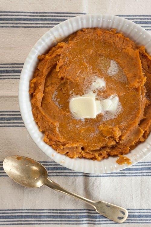 Maple Butter Mashed Sweet Potatoes