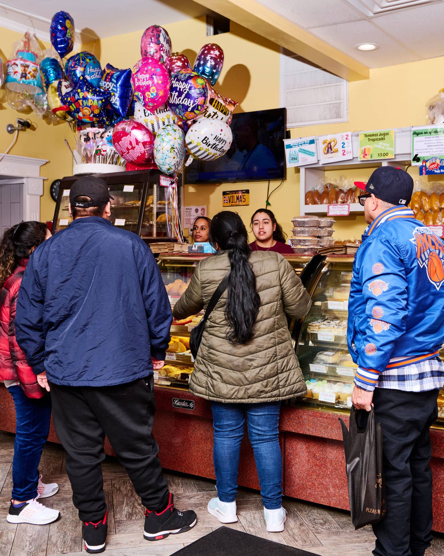 Customers at Vilma's Bakery