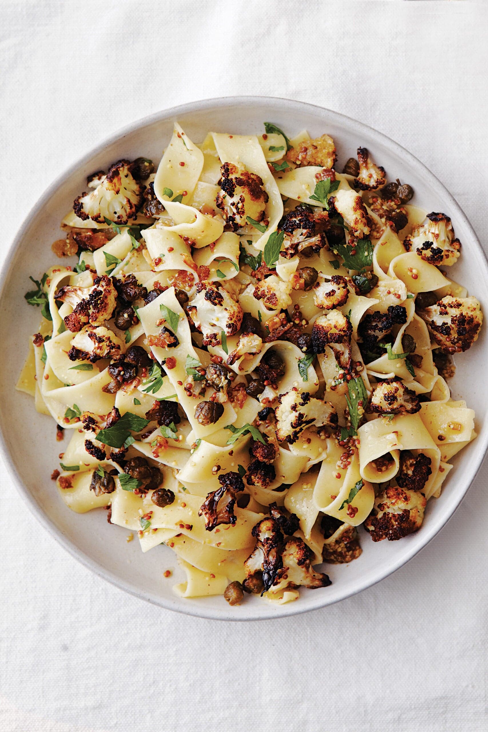 Pappardelle with Cauliflower and Mustard Brown Butter