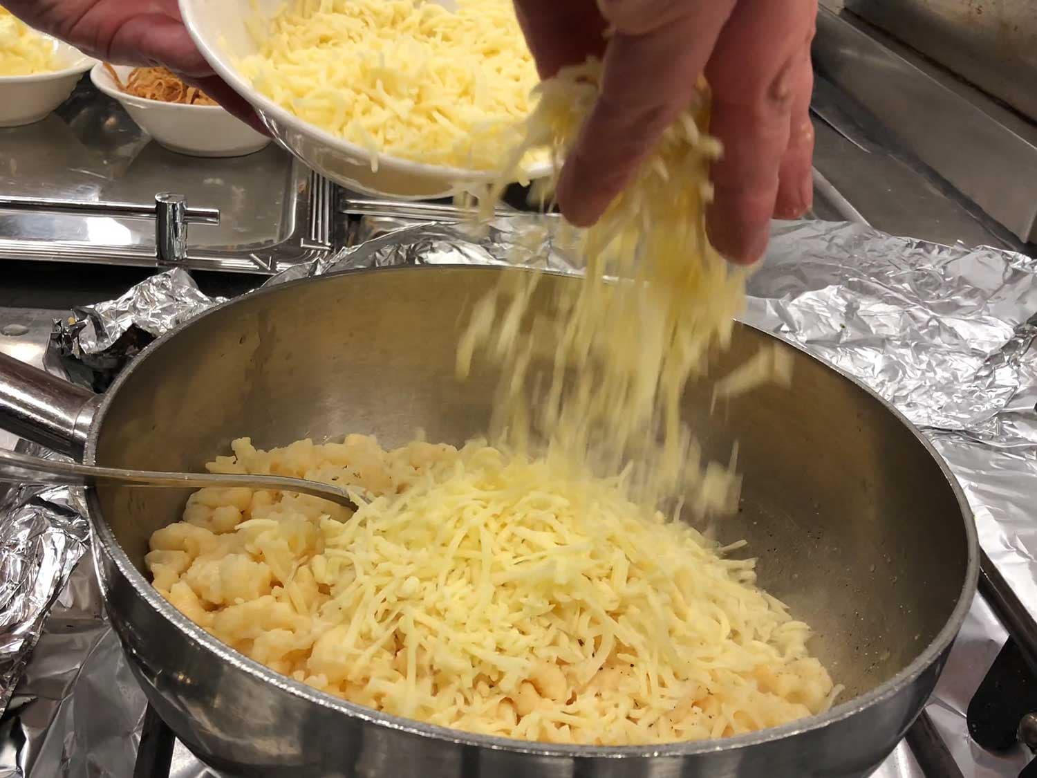 Add Cheese and Seasonings