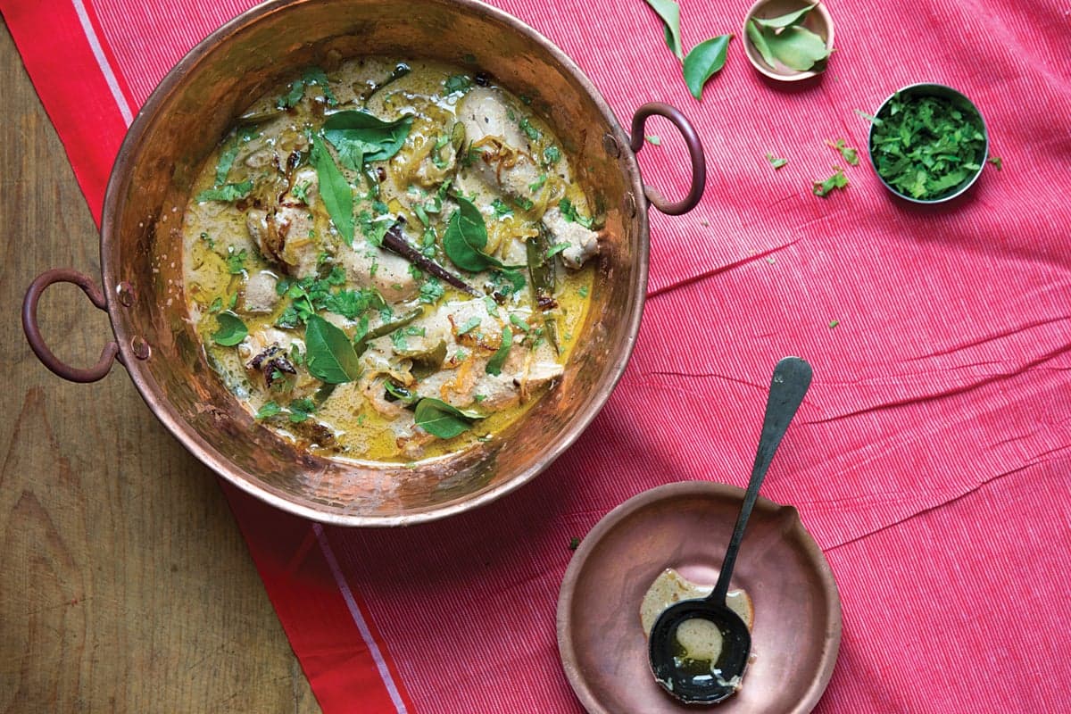 Telangana-Style Curried Chicken Stew