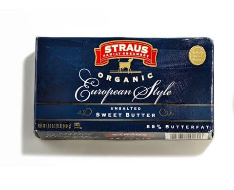 Straus Organic European Style Sweet Butter