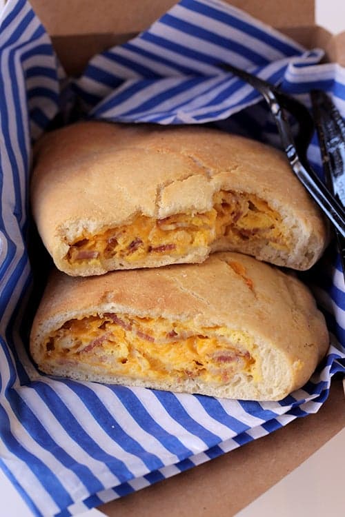 Bacon, Egg, and Cheese Calzone