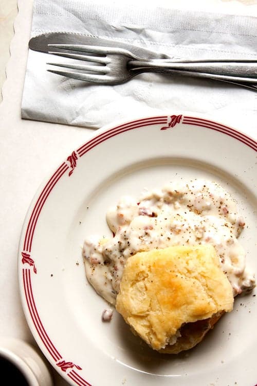 Biscuits with Sawmill Gravy