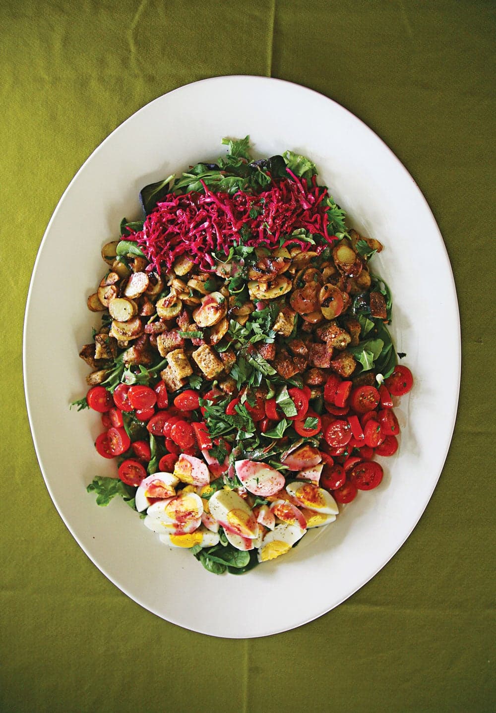 Farmer's Salad with Beet Vinaigrette