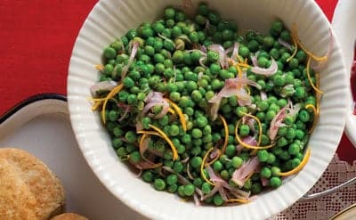 Peas with Orange and Mint