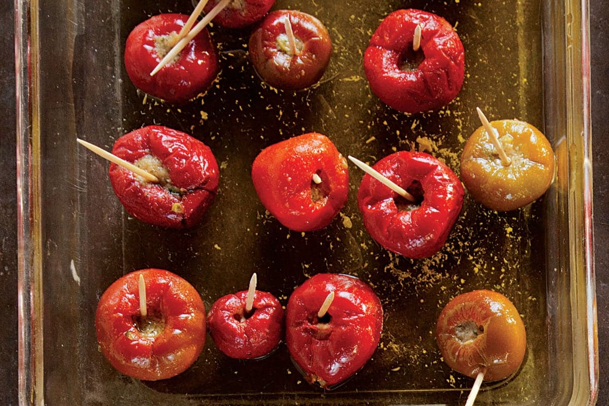 Stuffed Cherry Peppers (Peperoni con Acciughe)