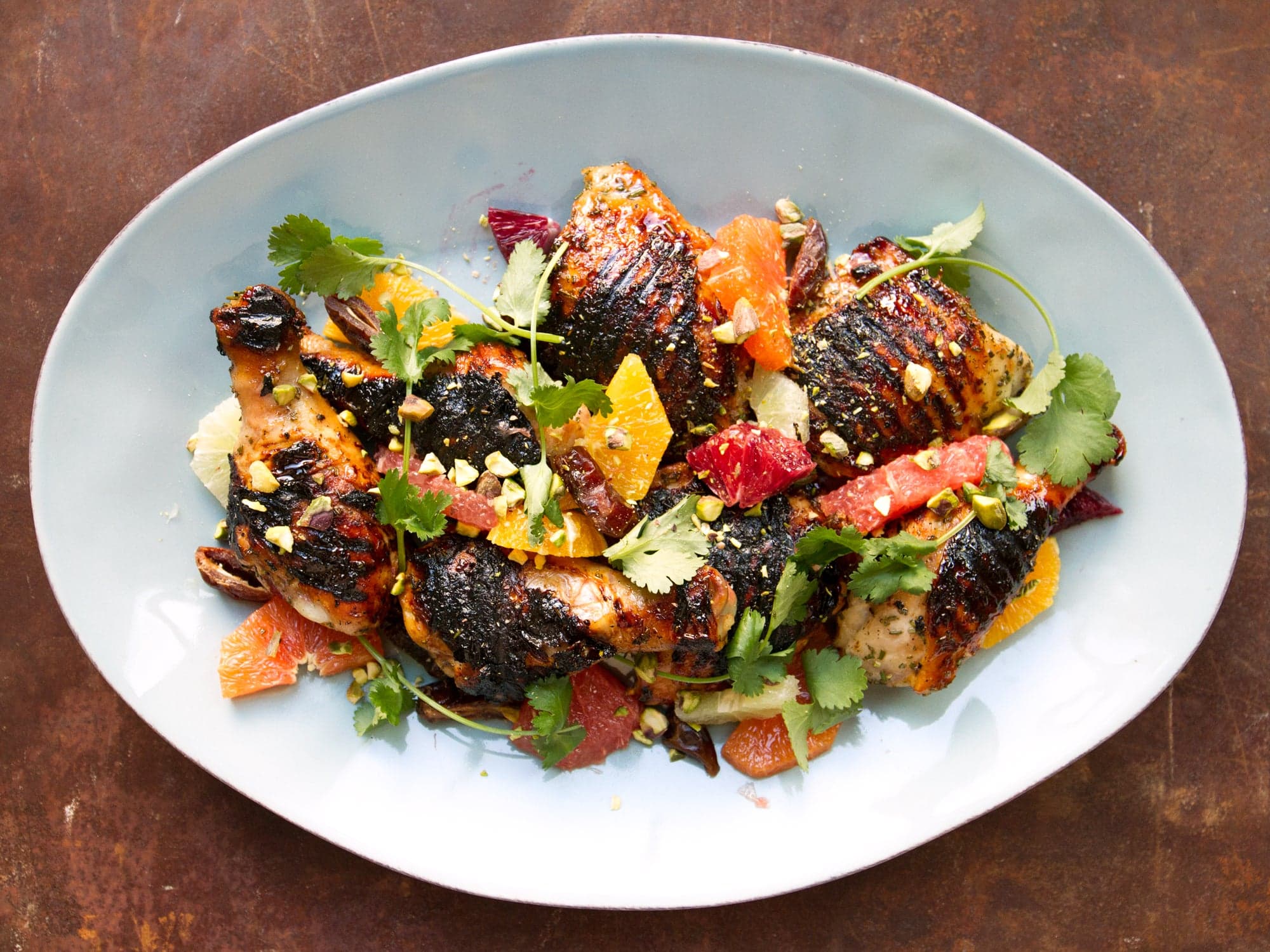 Honey-Grilled Chicken with Citrus Salad