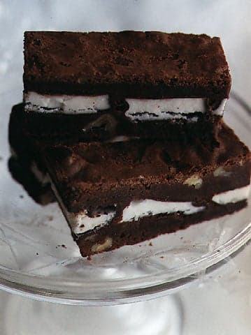 Palm Beach Brownies with Chocolate-Covered Mints