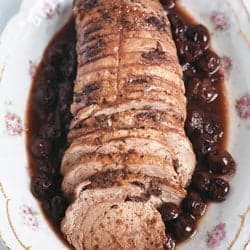 Roast Veal with Sour Cherries