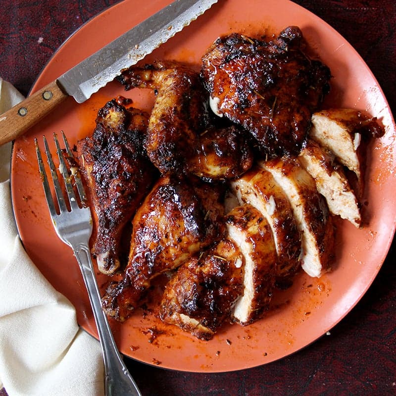 Spice-Rubbed Chicken With Duck Sauce