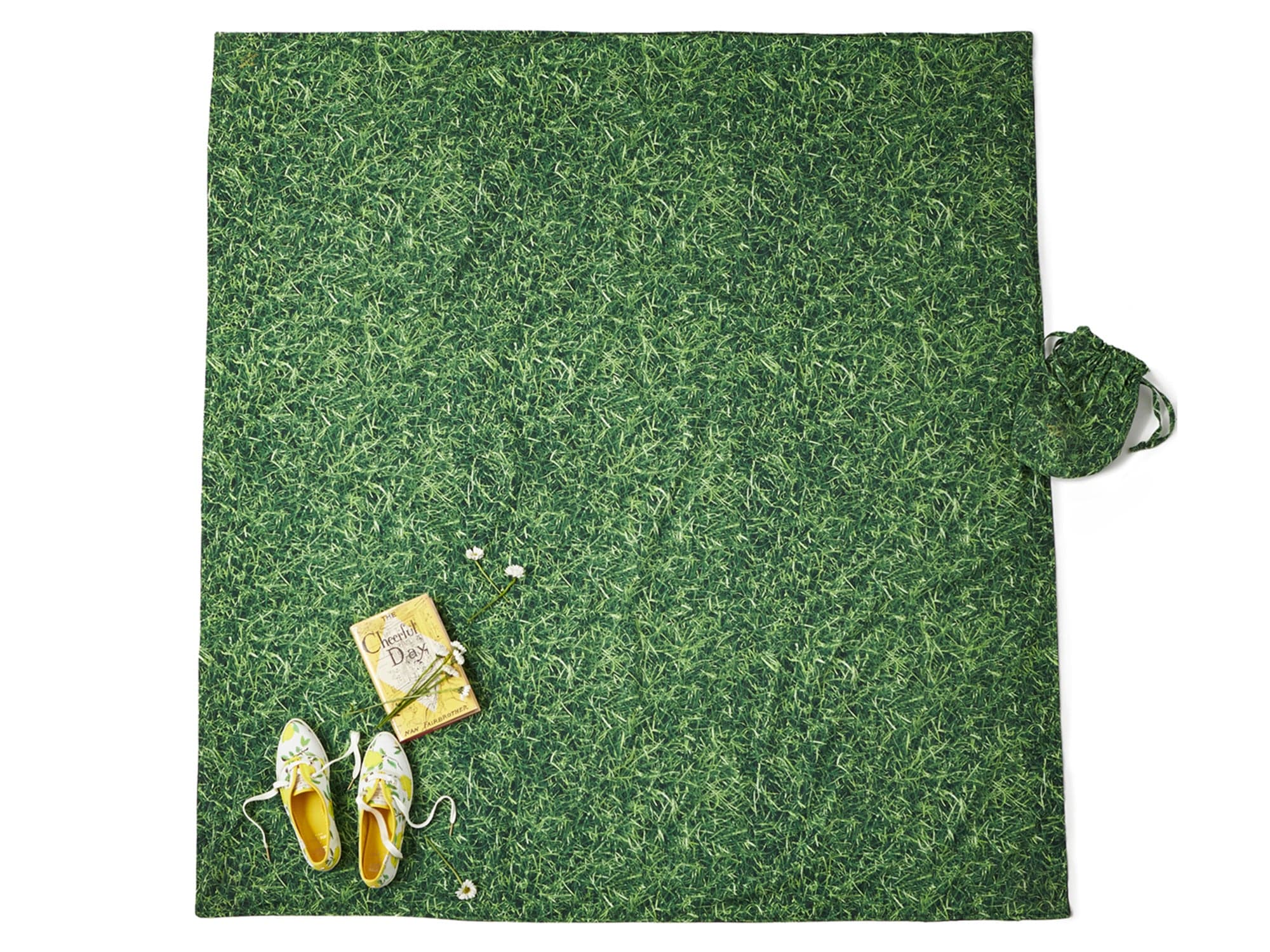 Kate Spade green grass picnic blanket