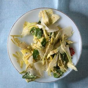Raw Artichoke Salad with Parmesan and Mint