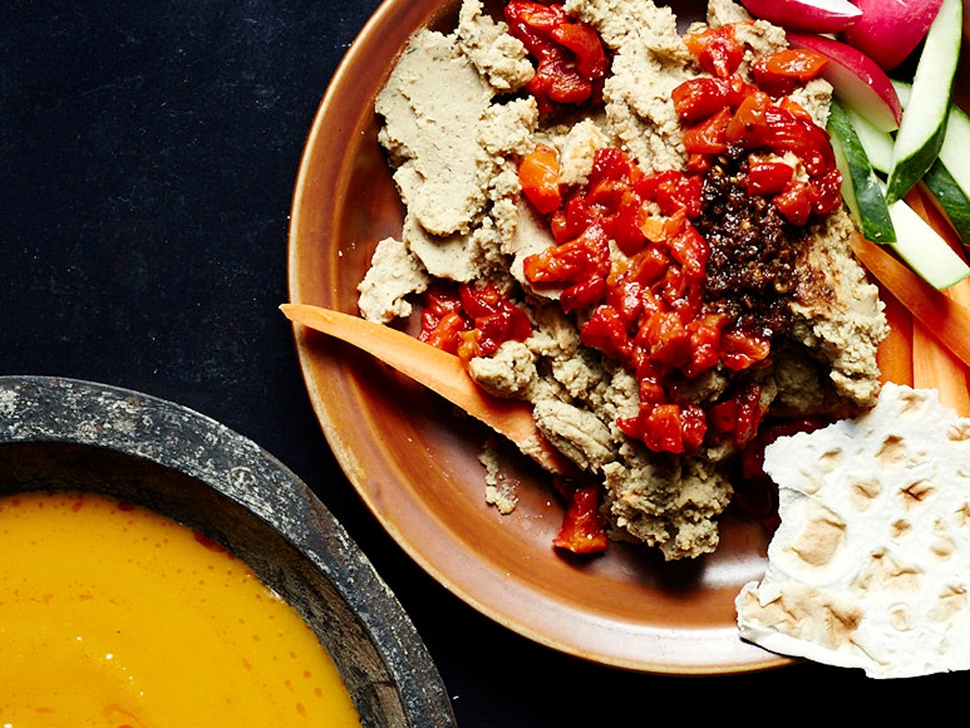 Black-Eyed Pea Hummus with West African Chile Paste