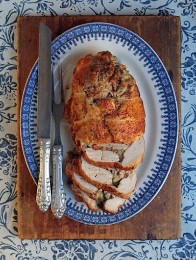 Turkey Roulade with Chestnut Stuffing