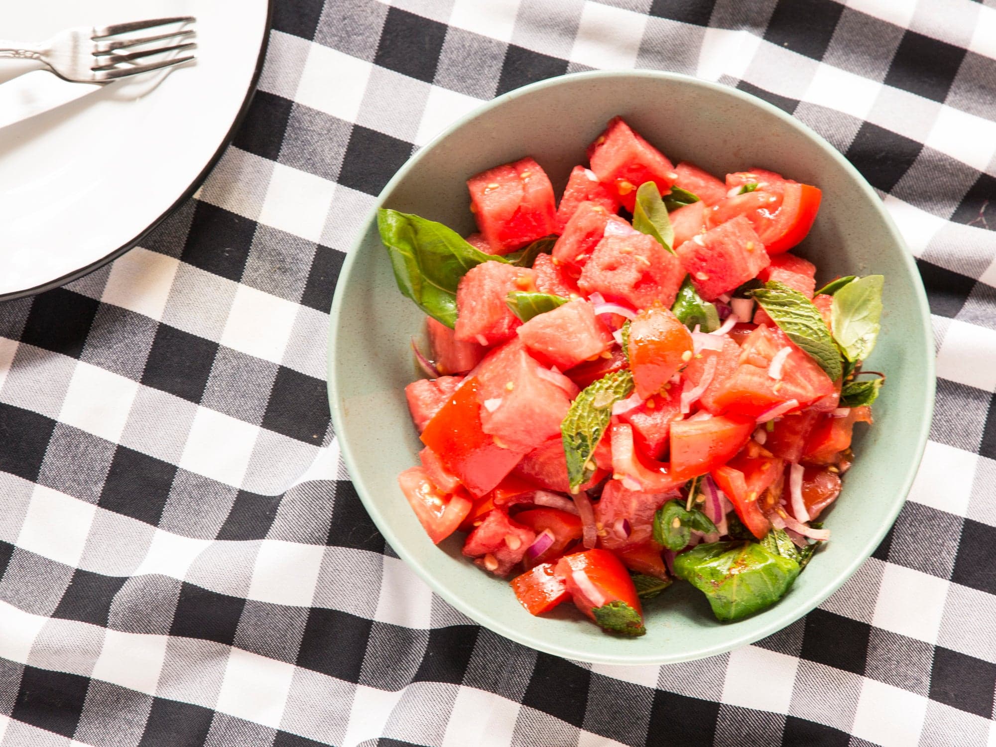Watermelon Tomato Salad