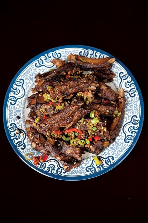Lu Rou Triple Cooked Spareribs with Chiles