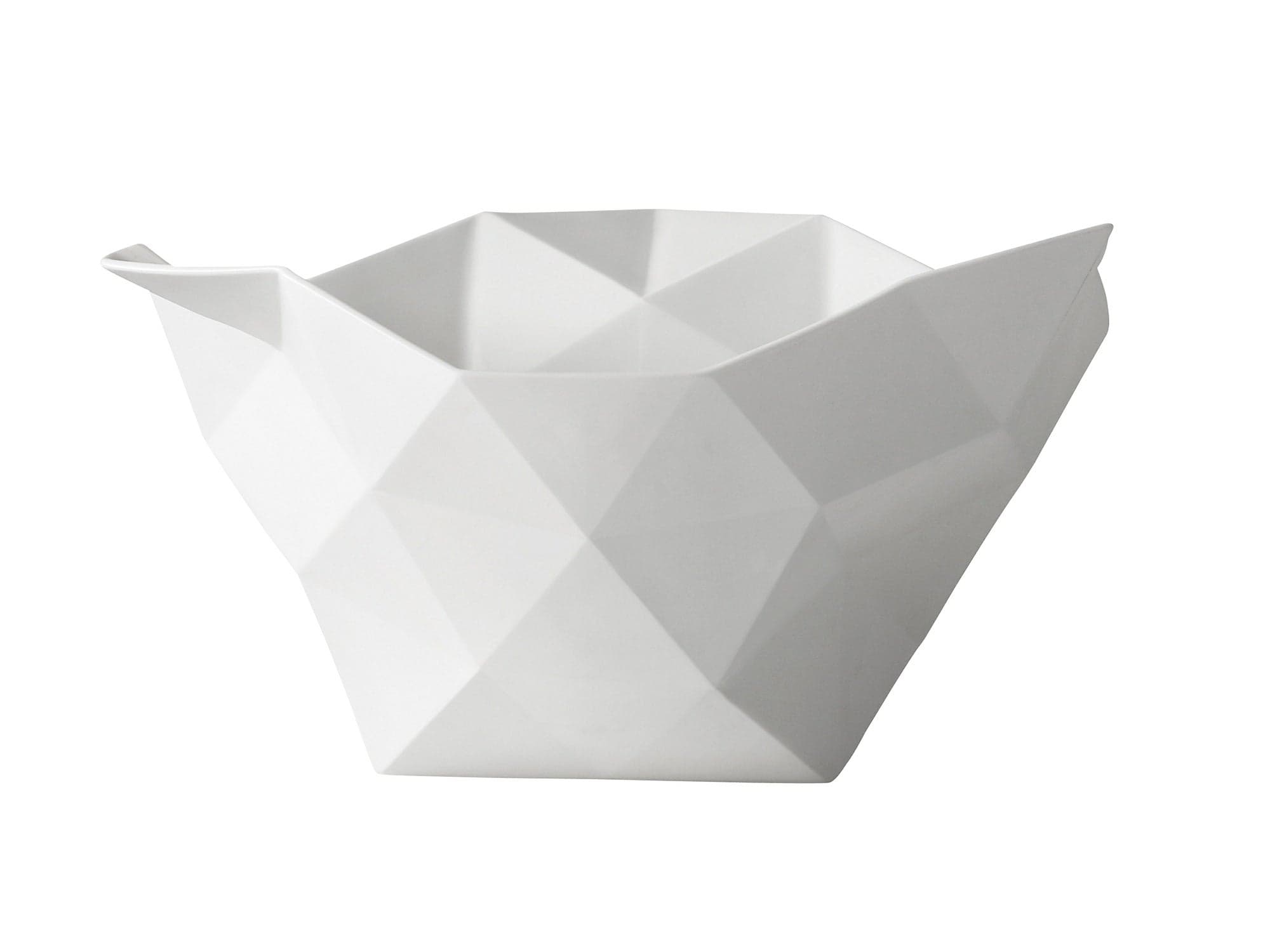 White Architectural Crushed Bowl