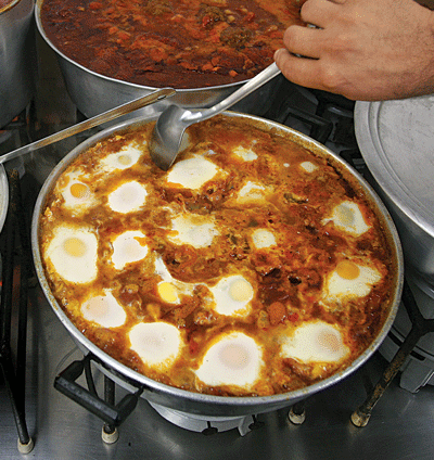 Eggs Poached in Tomato Sauce