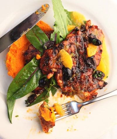 Moroccan Chicken With Carrot Puree