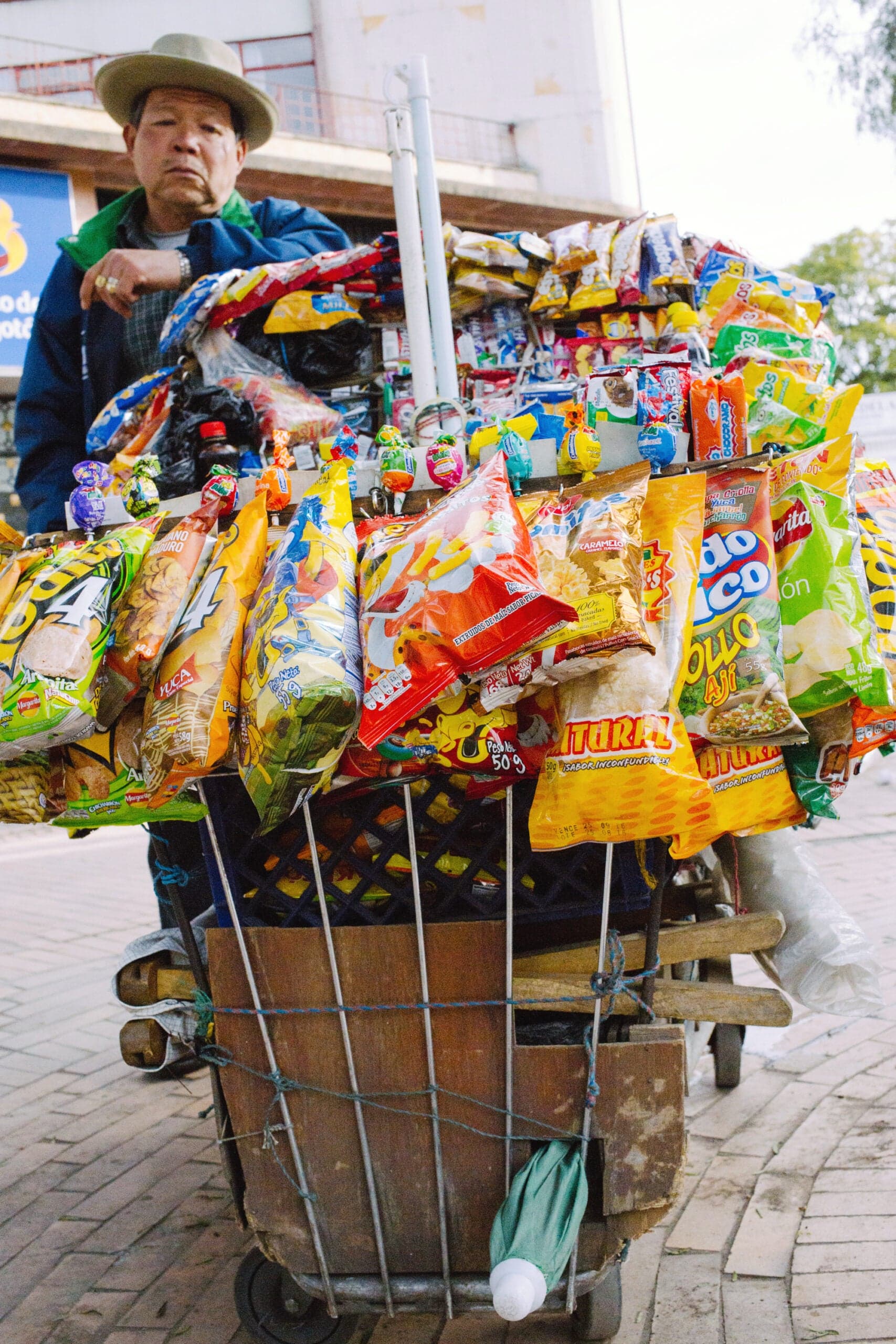 Snack cart, Bogotá, Colombia