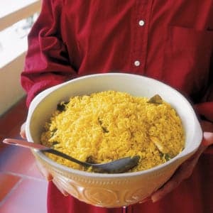 Sweet and Savory Yellow Rice