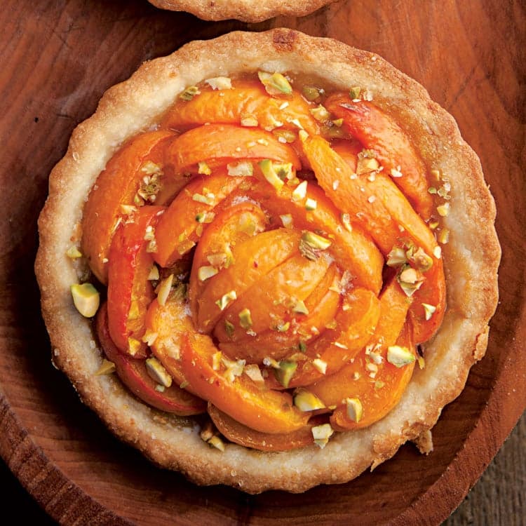 Apricot Tarts with Pistachios
