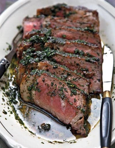 Steak with Herb Sauce
