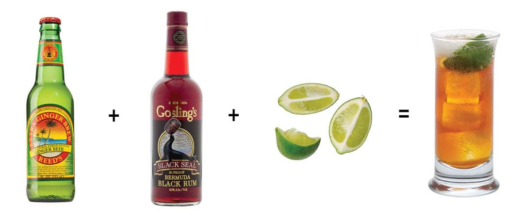 cocktails, ginger beer