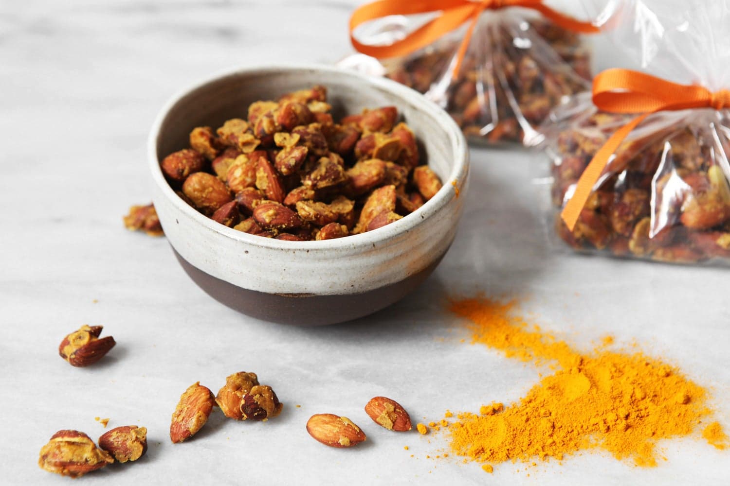 Ginger Curry Candied Almonds