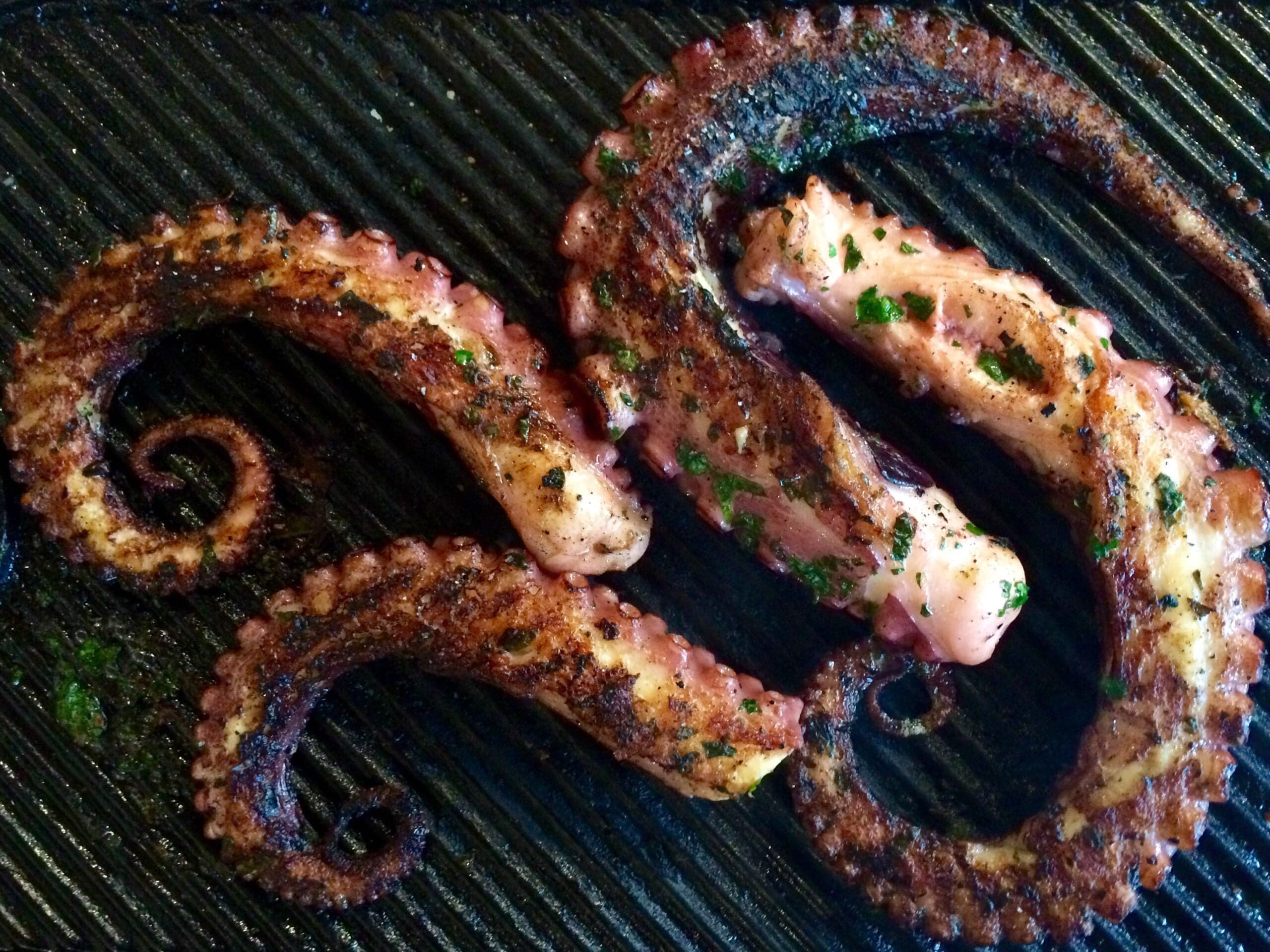Grilling Octopus