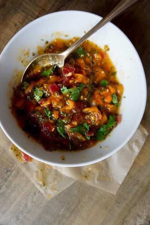 Apricot Salsa with Mint