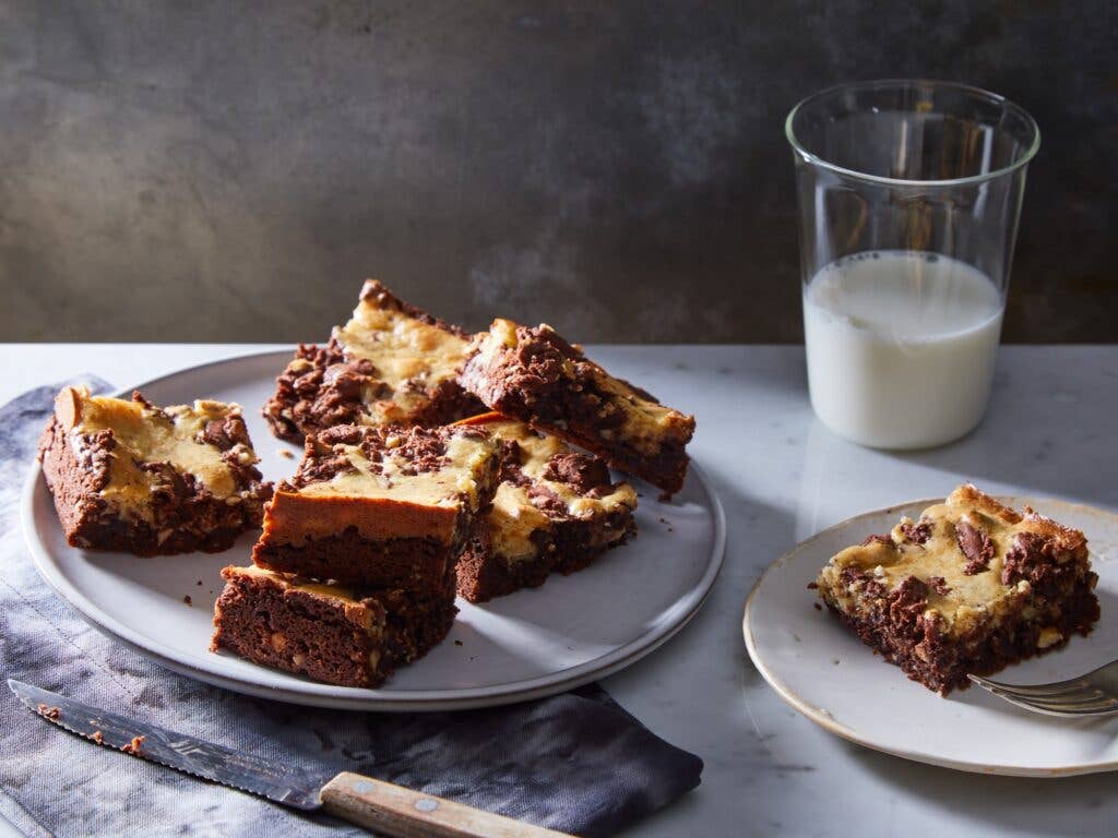 Hazelnut Cream Cheese Brownies