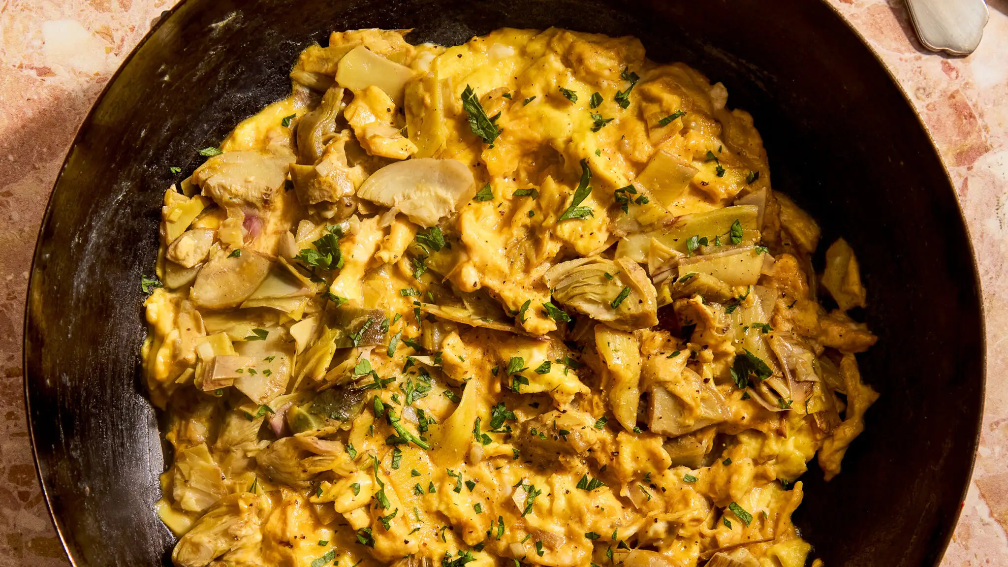 Artichokes with Scrambled Eggs-image