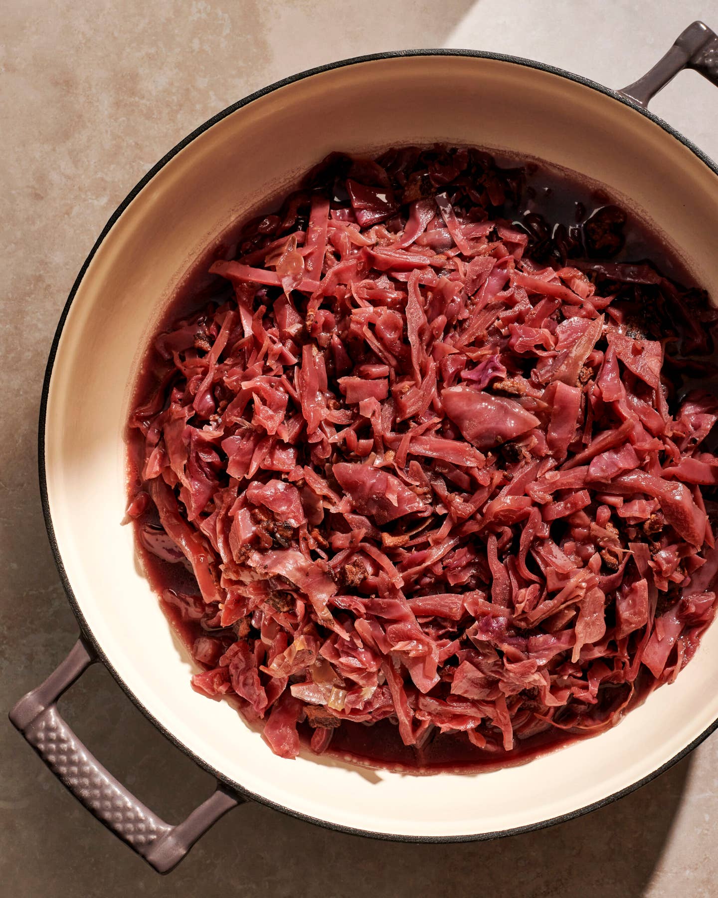 Braised Red Cabbage with Bacon