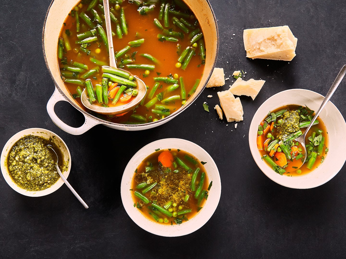 Nick's Minestrone Recipe with Pesto