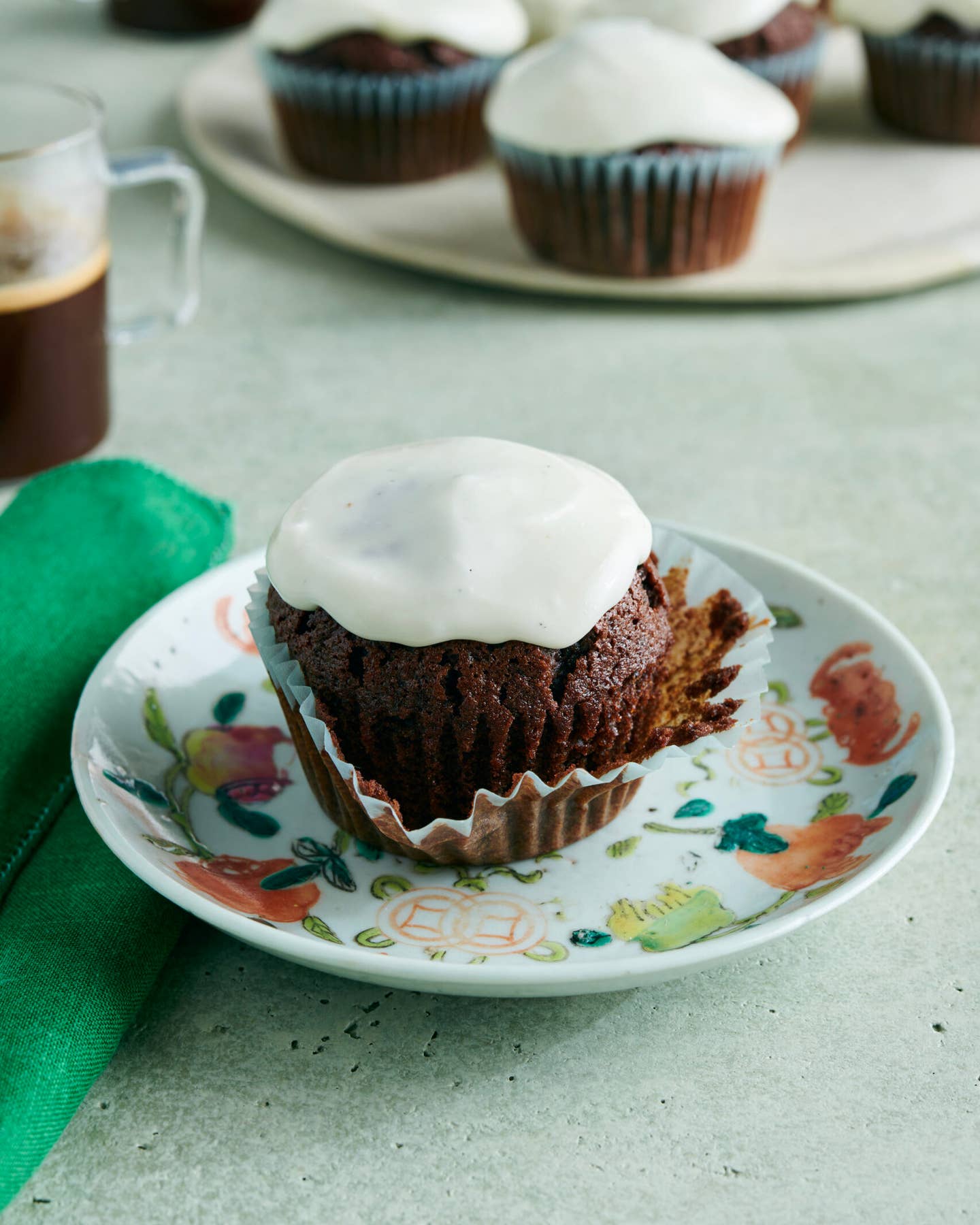 Chocolate Cupcakes with Goat Cheese Frosting Chocolate Cupcakes with Goat Cheese Frosting
