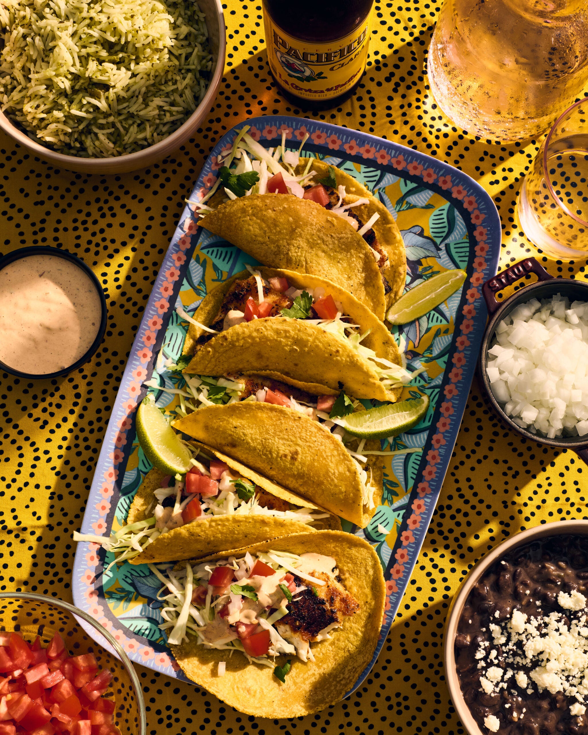 Grilled Fish Tacos With Creamy Chipotle Sauce