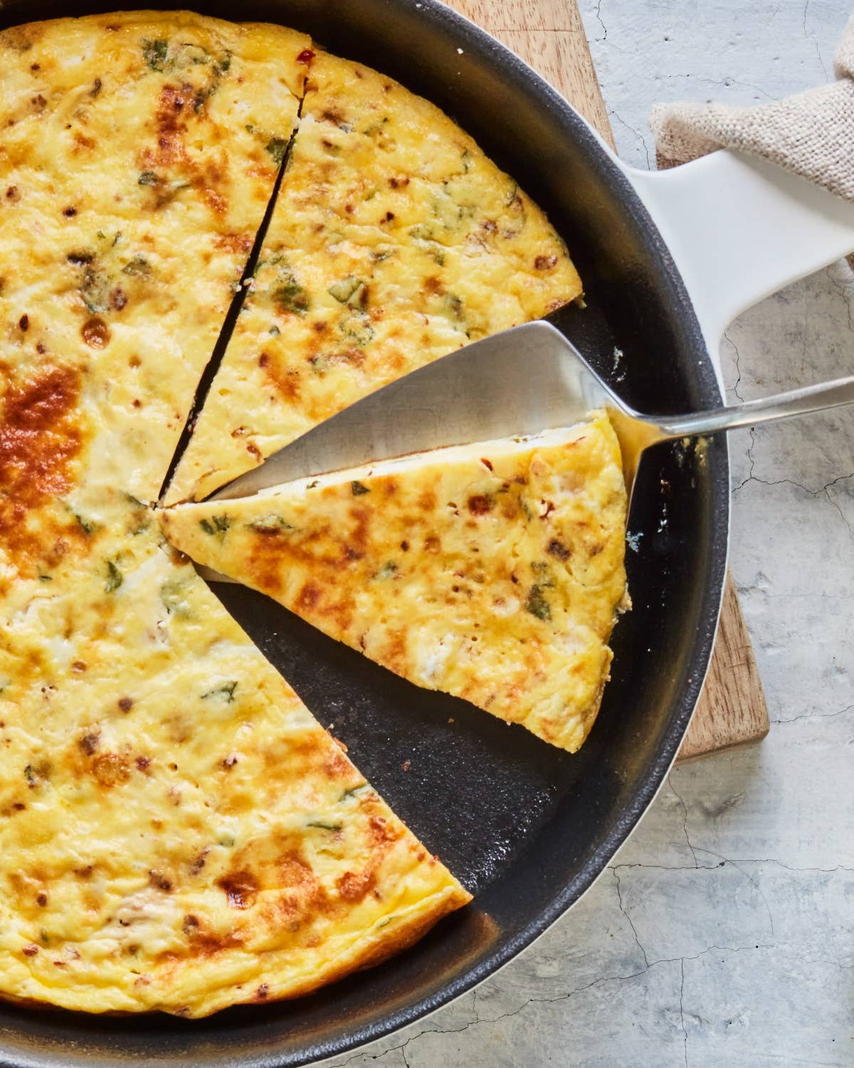 Corsican-Style Mint and Fresh Cheese Frittata