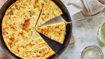 Corsican-Style Fresh Cheese and Mint Frittata