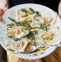 Butternut Squash Ravioli with Oregano-Hazelnut Pesto-image