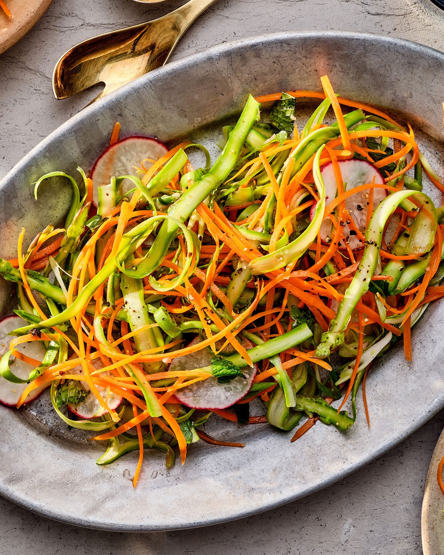 Asparagus Mint Slaw