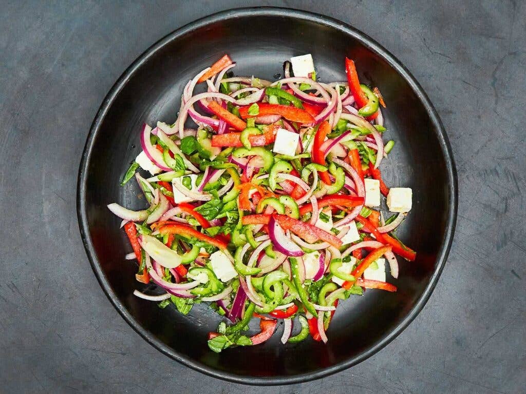 Cucumber Pepper Slaw