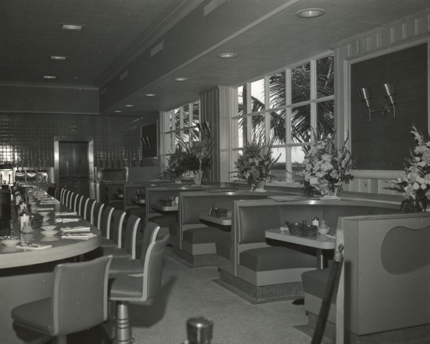 Booths of the Rascal House Restaurant