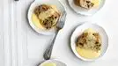 Spotted Dick (Currant Steamed Pudding) with Custard Sauce-image