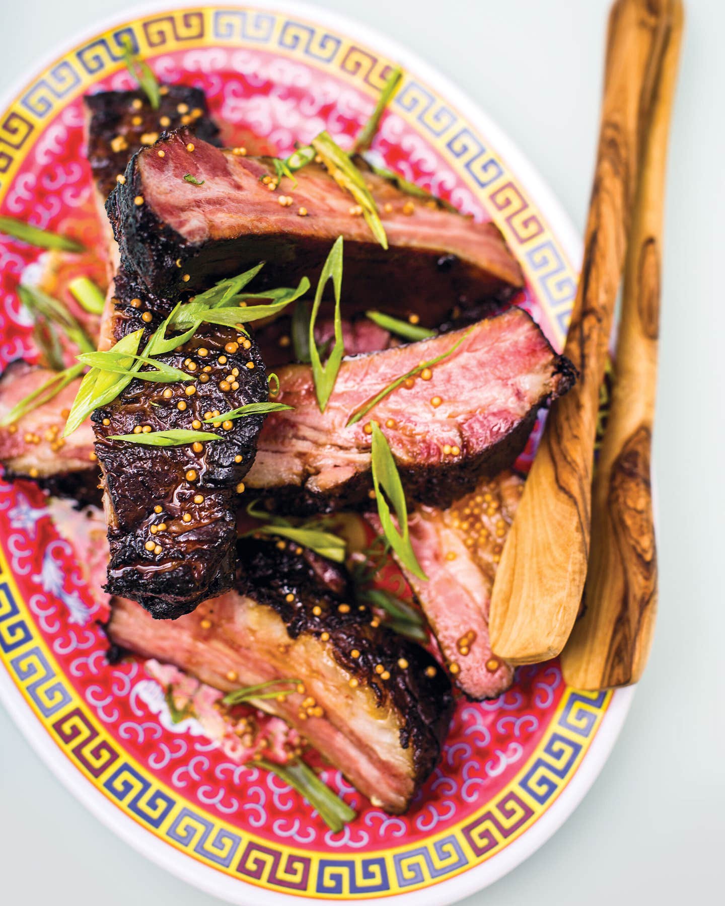 Mustard-Glazed Ham Ribs