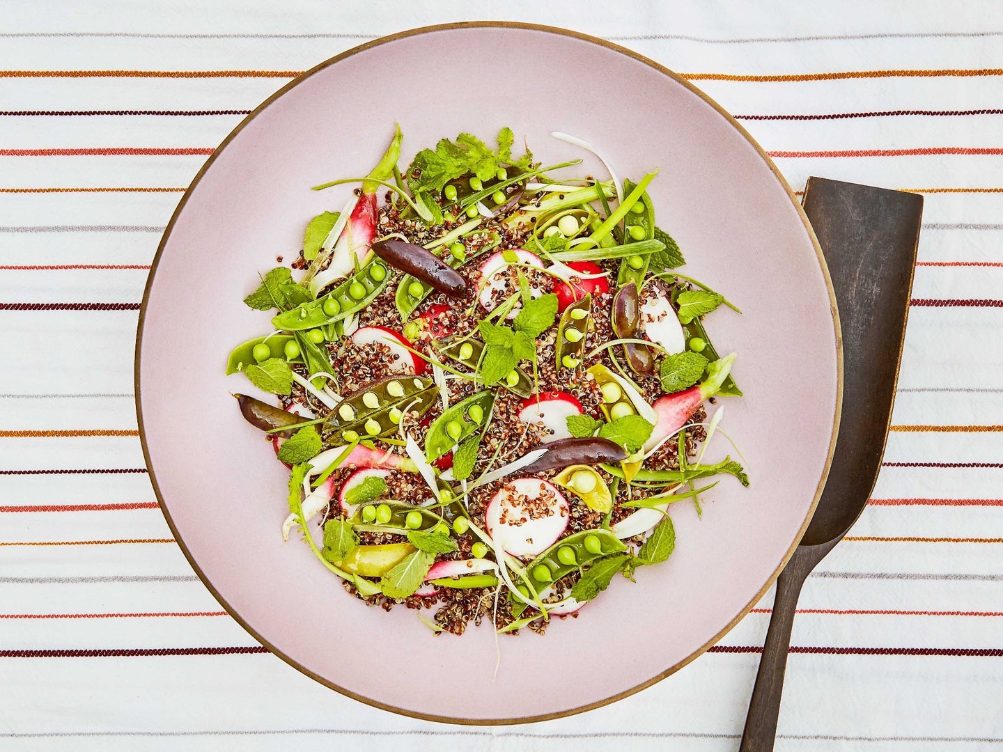 Quinoa Salad with Snap Peas, Scallions, and Mint