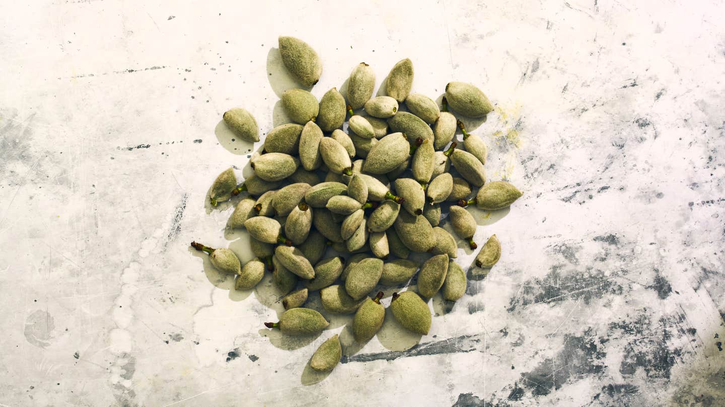 Green almonds