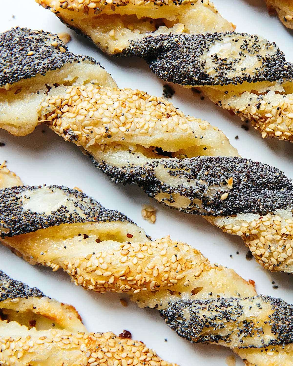 Danish Seeded Pastry Twists (Frøsnappers) Danish Seeded Pastry Twists (Frøsnappers)