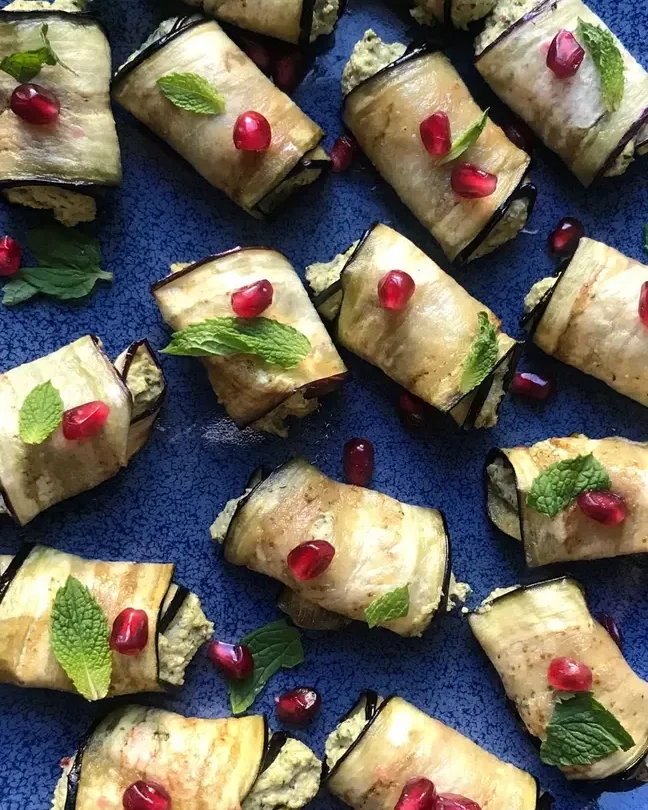 Eggplant Rolls (Nigvziani Badrijani)